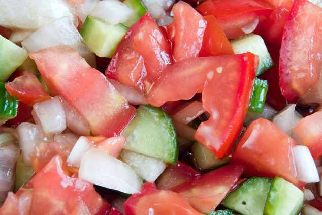 Tomaten-Gurken-Salat
