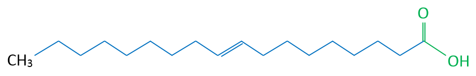 Elaidinsäure Skelettformel