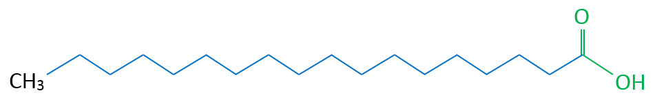 Stearinsäure Skelettformel
