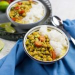 Veganes Kichererbsen-Curry mit Kokosmilch und Reis